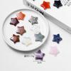 Cristal Natural Gema Estrella Delgada Piedra Nudista Pentagrama Gema de Energía Accesorios para Hombre y Mujer Joyería No Porosa