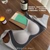 Ropa interior sin costuras estilo chaleco para mujeres con senos pequeños, push-up, delgada, sin varillas, retráctil para el busto, anti-flacidez, brasier deportivo y cómodo