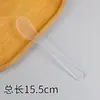 Herramientas de Belleza DIY Palillo Mezclador de Plástico para Mascarillas Raspador Aplicador de Mascarilla Corporal Cuchara con Forma de Media Luna para Crema de Ojos