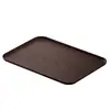 Bandeja imitación madera, bandeja de té rectangular retro estilo chino nuevo, bandeja para servir, bandeja de almacenamiento para juego de té de café, postre, bocadillos