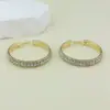 Europa e Estados Unidos transfronteiriços novos brincos exagerados redondos com strass de 60MM personalidade da moda moda luxo brincos de corrente com garras