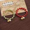 Campana Campana Orquídea Campana Ping An Ruyi Pulsera para Mujer Mamá Ins Alto Valor Regalo del Día de la Madre para Mujer con Cuentas
