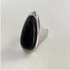 2024 Novo Brincos de Anel de Design de Obsidiana para Mulheres Moda Simples Moda High-end Design de Nicho de Luxo Leve