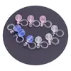 Clip para oreja sin perforación invisible, cuentas esmeriladas, forma de U, alivio del dolor, clip para oreja de resina transparente, pendientes, accesorios de joyería DIY