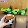 Pingentes de pelúcia estilo Instagram de cacto tropical e coqueiro, bonecas de plantas fofas, pequenos acessórios para mochilas e chaves, atacado