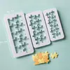 Formas de Bolo Formas Geométricas Molde de Quebra-Cabeça Escama de Peixe Coleção de Tiras para Embotir Molde de Corte para Impressão em Bolo Fondant Pasta de Açúcar