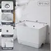 Piscina de Cerámica Extra Grande Extendida para Balcón de Casa Piso Exterior Piscina para Trapeador de Pie con Agujeros y Otros
