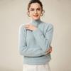 Suéter de Cachemira de Siete Pines Doble Hilo para Mujer Engrosado Cuello Semi-alto 100% Cachemira Pura Adelgazante Versátil Suéter talla extra Camiseta Básica