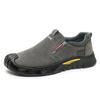 Zapatos de trabajo para ropa de trabajo de obra zapatos de moda zapatos casuales zapatos de protección laboral para hombre otoño de un paso suela gruesa antideslizante de corte bajo