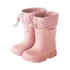 Botas de lluvia MuMeng para niños y niñas, zapatos de agua impermeables y antideslizantes de verano hasta la pantorrilla, zapatos para jugar en el agua al aire libre para bebés