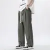 Pantalones Rectos Estilo Americano High Street para Hombre de Primavera y Otoño Sueltos Talla Grande Marca de Moda Dummy Pierna Ancha Casual Pantalones Wei para Hombre