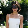 Nueva Máscara de Encaje con Plumas de Pavo Real para Baile de Halloween Maquillaje Veneciano Encaje Media Cara Máscara Sexy para Ojos