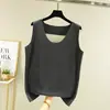 Chaleco Térmico Sin Costuras para Hombre Doble Cara de Terciopelo Engrosado Calentador Ropa Interior Nueva de Invierno Sin Mangas Cuello Redondo