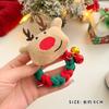 Tocado navideño, cuerda para el cabello de Papá Noel, tocado de muñeco de nieve de dibujos animados de alce, no daña el cabello, cuerda para el cabello, accesorios para el cabello para vestir de fiesta