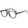 Nuevas gafas de sol de moda para hombre y mujer 2022 coreanas vintage clavo de arroz montura grande doble puente gafas personalizadas venta al por mayor