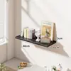 Estante de Pared Oculto de Una Sola Línea Estantería para Libros Colgante de Pared para Sala de Estar Estante Colgante de Pared para Dormitorio