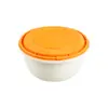 Caja de Almuerzo Desechable Engrosada de Gama Alta con Candado, Caja para Llevar Imprimible con Candado, Caja Redonda a Prueba de Fugas para Entrega, Sin Derrames