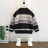 Suéter para Niño Invierno Engrosado Estilo Año Nuevo 2025 Suéter Tejido para Niños Rojo Cálido Top Ropa Infantil de Moda