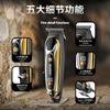 Kemei KM-1598 nuevo mini recortador peluquería profesional alta velocidad cabeza de aceite tallado tijera pantalla digital USB carga rápida