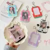 Pingente de Celular com Asas de Desenho Estilo Ins para Meninas 3 polegadas Caça às Estrelas Vazado Cartão Pequeno Porta-Cartão de Exibição Guka Porta-Cartão Rígido