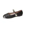 Zapatos Mary Jane Franceses para Mujer 2026 Nuevo Otoño Temperamento Casual Versátil Estilo Nacional Chino Suela Plana Boca Baja Zapatos de una Sola Pieza