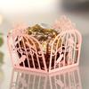 Caja de Dulces de Boda Amazon Transfronteriza Boda Blanco Calado Día de San Valentín Jaula de Pájaro del Amor Chocolate Decorativo Encaje Listo para Enviar