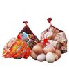 Bolsa de malla para frutas, bolsa de malla pequeña de plástico, embalaje promocional para supermercado, almacenamiento de jengibre y ajo, bolsa de malla portátil