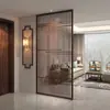Nueva Pantalla Divisoria Estilo Chino Madera Maciza Enrejado Hueco Sala de Estar Entrada Oficina Sala de Té Entrada Bloqueo Pasillo Fijo