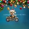 Novo Pingente de Natal para Moto Acrílico Plano Cross-Border Cão de Passeio Pingente de Decoração de Natal