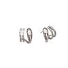 Pendientes geométricos de tres líneas, diseño de nicho femenino, temperamento simple, pendientes de alta gama que combinan con todo, estilo frío.