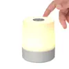 Nueva Luz Nocturna para Dormitorio y Sala de Estar, Lámpara de Escritorio Portátil para Mesita de Noche, Recargable con Batería Integrada, Atenuación con Cambio de Color RGB