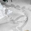 Pulsera Lucky Brand Ruyi plata pura 9999 plata esterlina para mujer segura nudo de bambú nicho pulsera de plata maciza nueva pulsera regalo