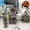 Escultura de Figura de Cobre Imitación de Fibra de Vidrio, Boceto de Figura Folclórica de Calle de Comida Rápida Comercial, Adorno de Escultura de Huevo de Té a la Venta