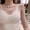 Top Tubo com Laço Novo Estilo de Celebridade da Internet com Costas Bonitas, Camisola Sexy e Atraente para Usar por Cima, Lingerie Feminina
