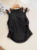 Chaleco Deportivo Todo en Uno para Yoga Primavera y Verano Deportes Fitness Yoga Transpirable Sin Sujetador con Tirantes Cruzados 11992