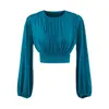 Traje de Alta Gama, Elegante Holgado, Top Camiseta de Manga Larga, Falda de Cintura Alta Otoñal para Mujer, Conjunto de Dos Piezas Falda con Abertura
