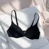 Ropa interior simple estilo japonés de verano para mujer, Sujetador estudiantil delgado sin costuras, Sujetador inalámbrico de una pieza, Sujetador para niña joven