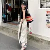 Calças Largas e Casuais para Mulheres, Estilo Streetwear Americano Primavera 2026, Secagem Rápida, Emagrecedoras, Cintura Alta, Perna Reta, Calça de Moletom