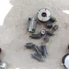 Cuadrado de Regla de Hormigón Bloque Antivibración Mango de Regla Almohadilla Extremo de Regla Vibratoria Tornillo Final Bloques de Pegamento Accesorios para Reglas