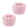 Faixa de Cabelo com Laço, Pulseira, Conjunto de Três Peças para Lavar o Rosto para Mulheres, Punhos de Pelúcia, Absorvente de Água, Conjunto de Pelúcia de Secagem Rápida, Novo Estilo