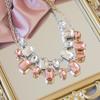 Colar Curto Simples de Diamante Quadrado, Disponível em Duas Cores, Versátil e Estiloso, Joia com Design de Nicho, Pingente Quadrilátero