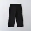 Pantalones Cortos de Moda Callejera Estilo Europeo y Americano Verano de Cintura Alta Versátiles con Abertura Lateral Ajustados Levanta Glúteos Yoga Casual