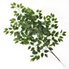 Ramas de Árbol de Simulación Enverdecimiento Hojas de Árbol Falsas Decoración de Ingeniería de Jardín Accesorios para Actuaciones de Árbol Grande Hojas de Higuera Recubiertas de Pegamento Rama de Paisajismo