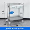 Mesa de armazenamento cirúrgico para instrumentos médicos de aço inoxidável, rack de armazenamento hospitalar, mesa cirúrgica alongada, carrinho de camada dupla