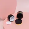 Material de Embalaje Personalizado de la Fábrica Mingfu Botella para Mascarilla Cilíndrica Borde Negro Dorado 5G/Abs Botella para Crema Botella para Crema Facial Botella para Crema de Ojos