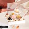 Caixa de Mousse Trendy Caixa de Bolo de Quatro Camadas Camping Piquenique Transparente Caixa para Levar Embalagem Descartável para Cupcake