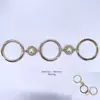 [Corrente DIY] Explosivo comércio exterior transfronteiriço na Europa e América Amazon quente fivela de corrente de roupa acessórios de liga