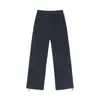 Pantalones impermeables de otoño e invierno, pantalones de trabajo holgados de pierna recta de moda para hombre, pantalones casuales gruesos