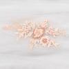 Bordado de unha tridimensional renda de miçangas aplique patch de jaqueta acolchoada decoração flor vestido de noiva presente roupas acessórios DIY acessórios