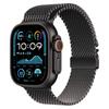 Para Apple Ultra2 Fivela de Paraquedas Pulseira de Relógio Milanesa Pulseira de Aço Inoxidável para Apple Watch